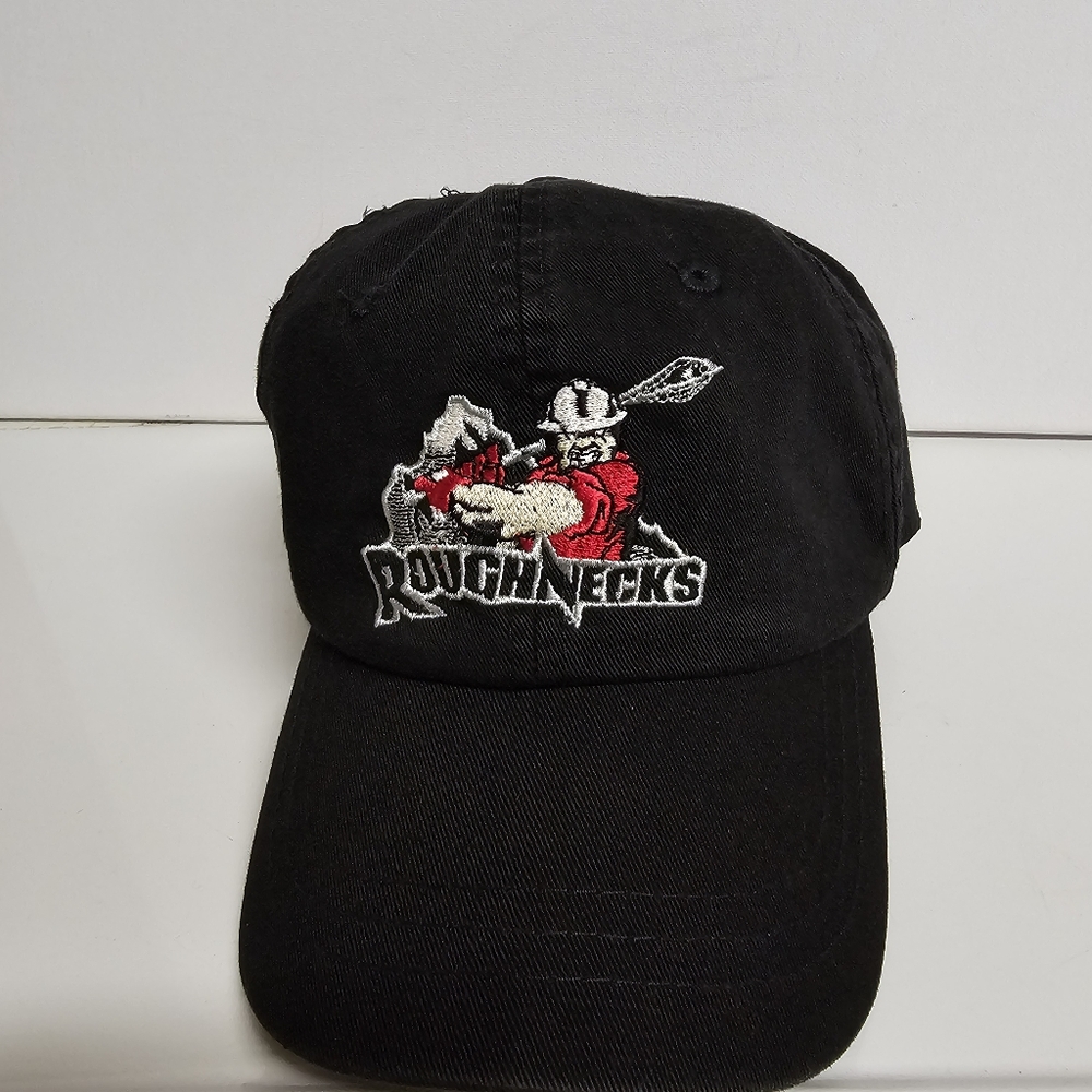 Calgary Roughnecks Lacrosse Embroidered Hat – Black Adjustable – Pre-Owned